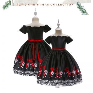 DRESS SANTA HITAM / DRESS BLACK CHRISTMAS